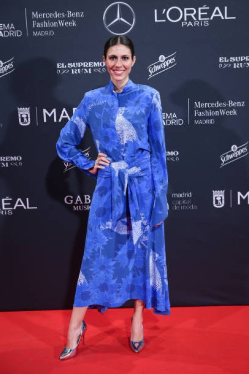 Ana Cristina Portillo Domecq, AKA Cristina Portillo, attends the official opening party - Mercedes Benz Fashion Week Madrid at Gabana on February 18,...