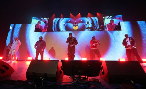 And Young Dirty Bastard, U-God, Raekwon, Masta Killa, Cappadonna and Inspectah Deck of Wu-Tang Clan perform during a stop of the N.Y. State of Mind...