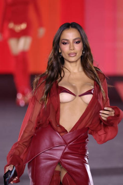 Anitta walks the runway during "Le Défilé L'Oréal Paris – Walk Your Worth" Womenswear Spring-Summer 2025 show as part of Paris Fashion Week on...