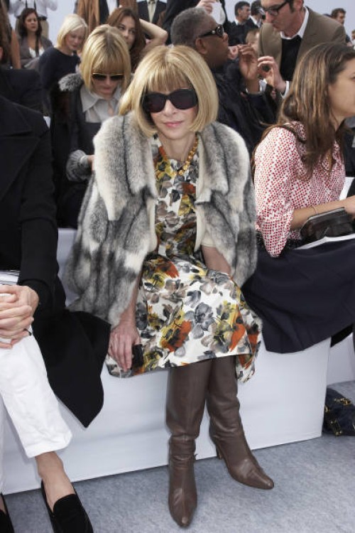 Anna Wintour in Paris, France.