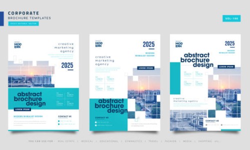 annual report brochure flyer design template set, leaflet presentation, book cover. layout in a4 size. - fashion stock illustrations