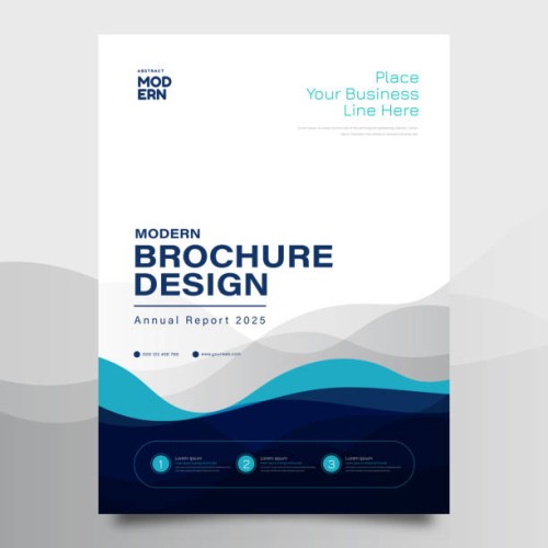 annual report brochure flyer template, blue cover design, business advertisement, magazine ads, catalog vector layout in a4 size - fashion stock illustrations