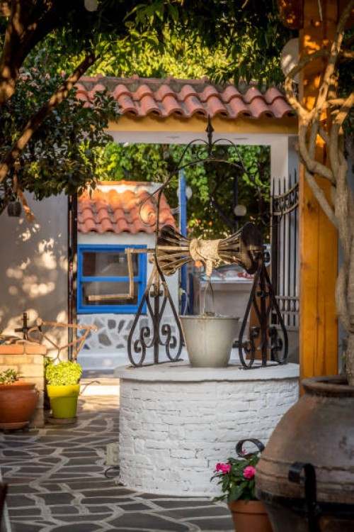 aphrodite, samos - garden decoration stock pictures, royalty-free photos & images