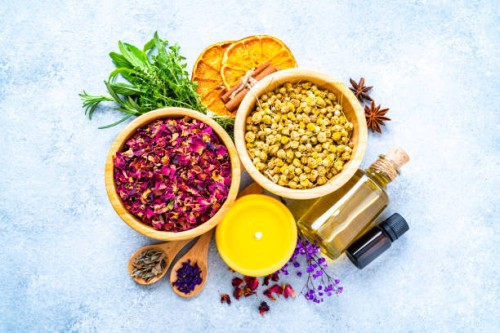 aromatherapy and herbal medicine - food stock pictures, royalty-free photos & images