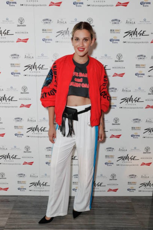 Ashley Roberts attends the opening of new rooftop bar Savage Garden on June 27, 2018 in London, England.