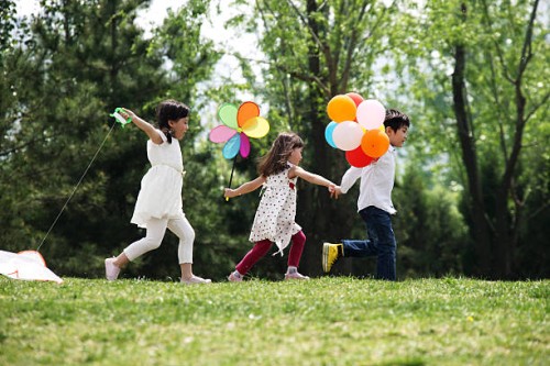 asian children playing outdoors - garden decoration stock pictures, royalty-free photos & images