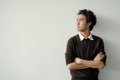 asian young man profile - hairstyle stock pictures, royalty-free photos & images