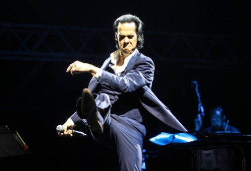 Australian rock band Nick Cave & The Bad Seeds take stage at Parkorman as part of the 50th anniversary of Istanbul Foundation for Culture and...