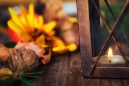 autumn decoration - vintage lantern - garden decoration stock pictures, royalty-free photos & images