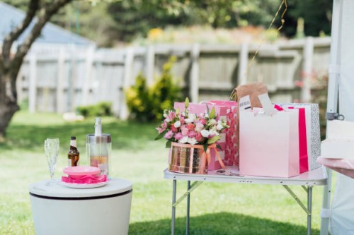 baby showers gifts - garden decoration stock pictures, royalty-free photos & images