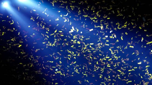 background image of stage of concert in color lights with ribbon - concert stock pictures, royalty-free photos & images