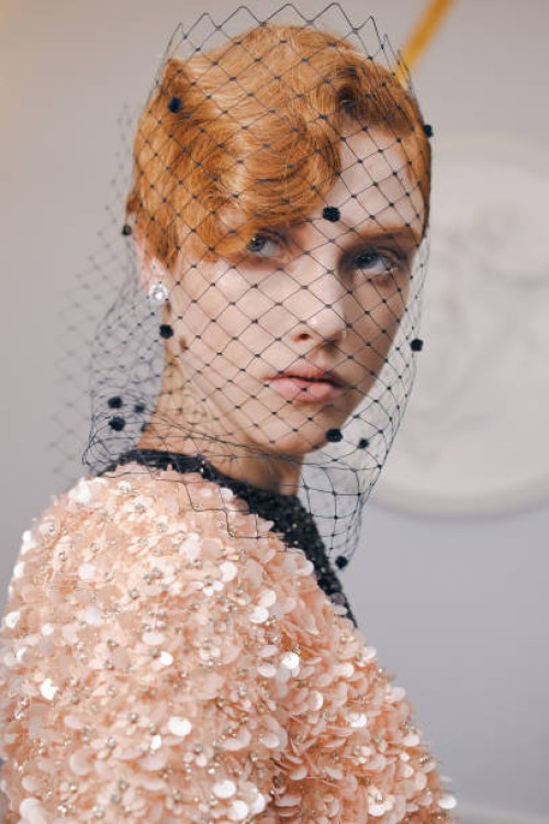 Backstage at Richard Quinn RTW Spring 2025 as part of London Ready to Wear Fashion Week held at The Dorchester Hotel Park Lane on September 14, 2024...