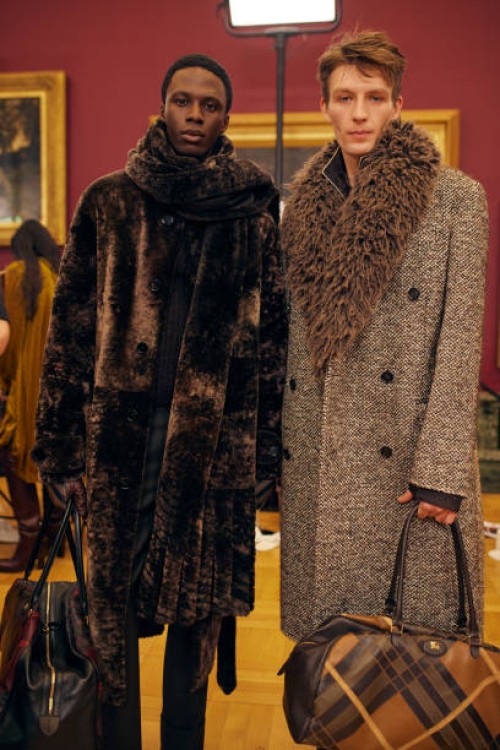 Backstage at the Burberry Fall RTW 2025 fashion show as part of London Fashion Week on February 24, 2025 in London, United Kingdom.