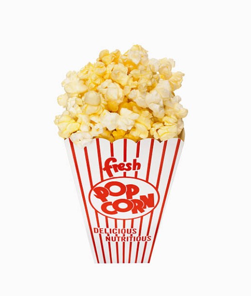 bag of popcorn - junk food stock pictures, royalty-free photos & images