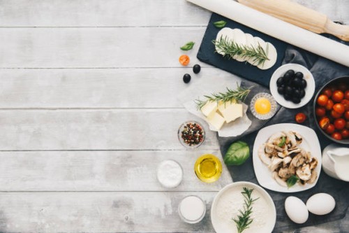 baking preparation background. freshly baked pizza. cooking process, italian food concept - food stock pictures, royalty-free photos & images