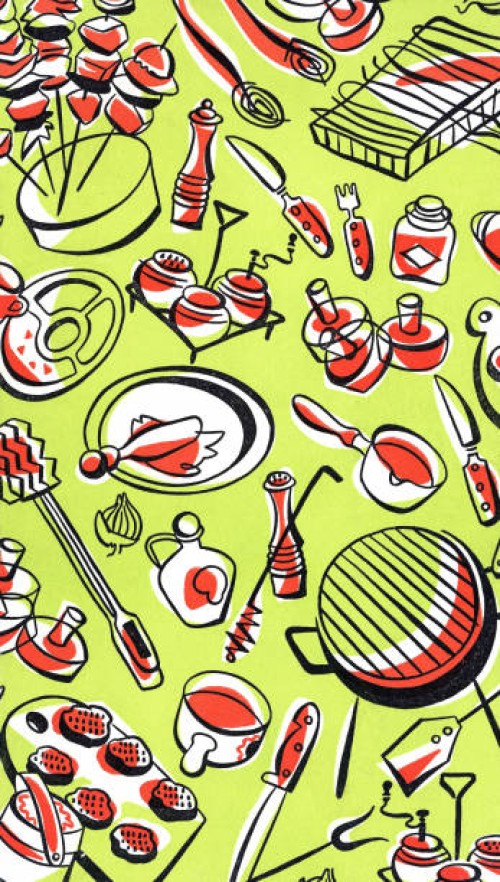 barbecue items - food stock illustrations