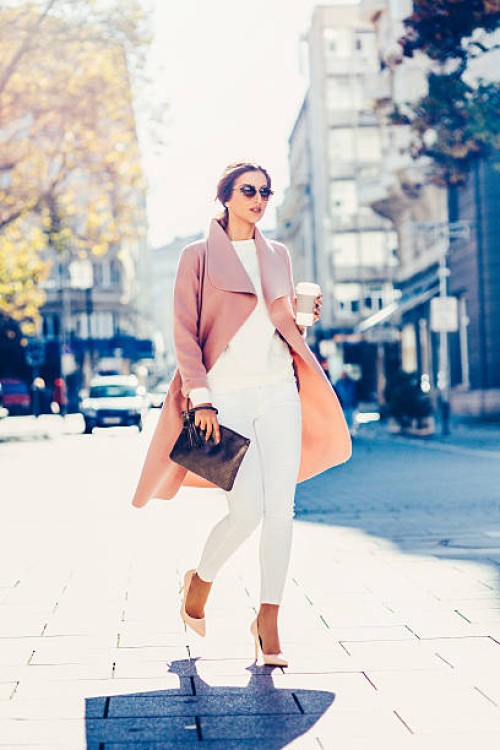 beautiful elegant woman drinking coffee - fashion stock pictures, royalty-free photos & images