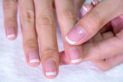 beautiful human hand, spa - nails art photos et images de collection