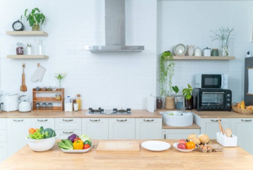 beautiful kitchen - food stock pictures, royalty-free photos & images