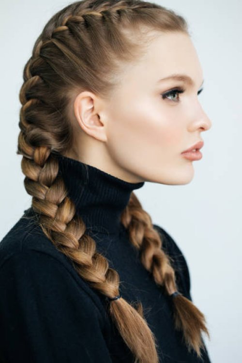 beautiful woman - hairstyle stock pictures, royalty-free photos & images