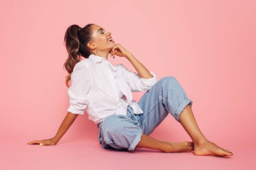 beautiful woman in the studio - fashion stock pictures, royalty-free photos & images