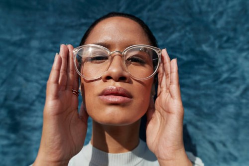 beautiful woman wearing eyeglasses - fashion stock pictures, royalty-free photos & images