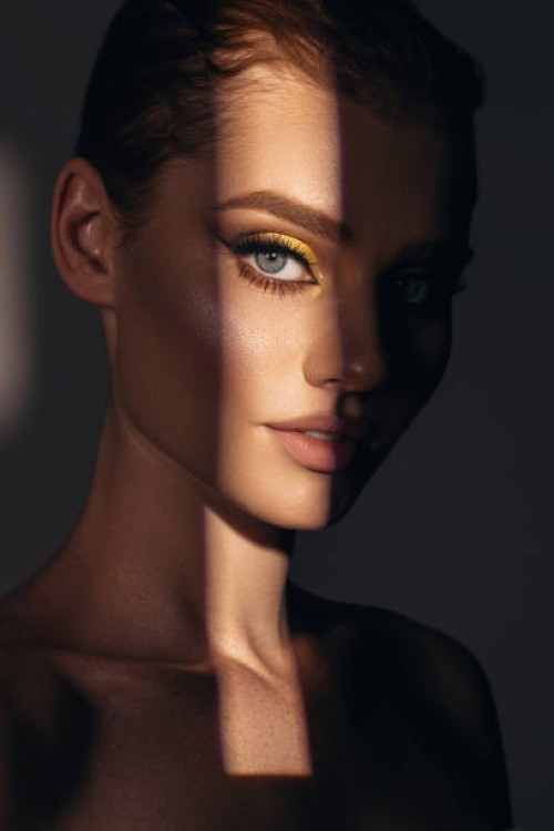 beautiful woman with bright make-up - fashion stock pictures, royalty-free photos & images