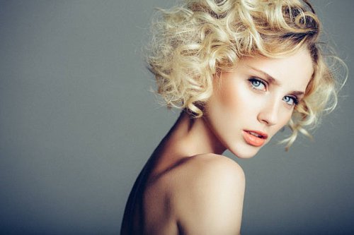beautiful woman with stylish hairstyle - hairstyle stock pictures, royalty-free photos & images