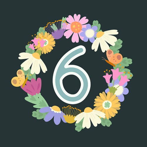 beautiful wreath with colorful flowers - garden decoration stock illustrations