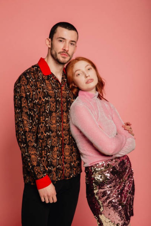 beautiful young couple - fashion stock pictures, royalty-free photos & images