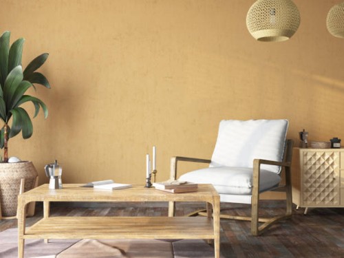 beige interior with armchair and coffee table - home decoration stock pictures, royalty-free photos & images