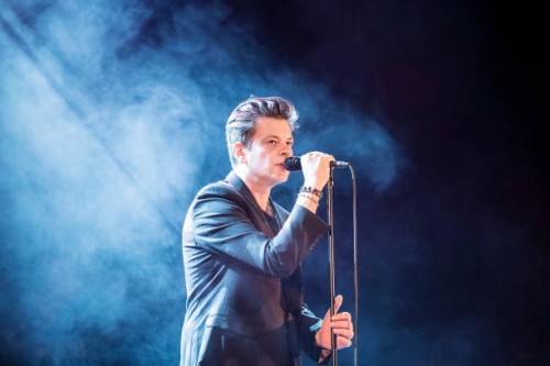 Benjamin Biolay performs in concert at sala Barts during Festival Mil.leni on March 24, 2017 in Barcelona, Spain.