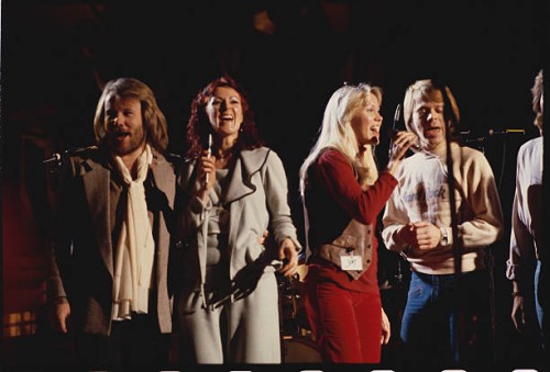 Benny Andersson, Frida, Agnetha Faltskog, and Bjorn Ulvaeus.