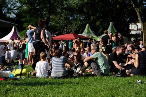besucher des festival wereldfeest in utrecht - concert stock-fotos und bilder