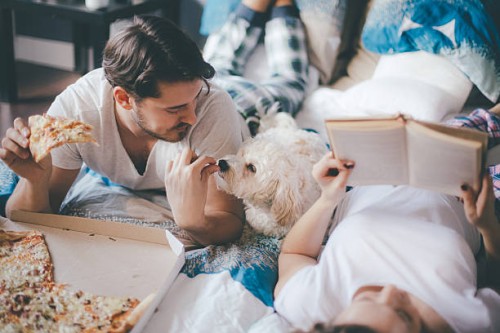 big pizza for big family! - junk food stock pictures, royalty-free photos & images