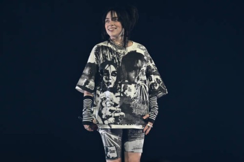 Billie Eilish performs at AO Arena on June 07, 2022 in Manchester, England.