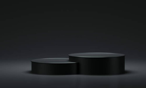 black 3d display platform space - home decoration stock pictures, royalty-free photos & images