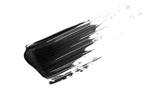 black smear mascara on white background, isolated. cosmetic make-up products for eyelashes. - fashion stock pictures, royalty-free photos & images