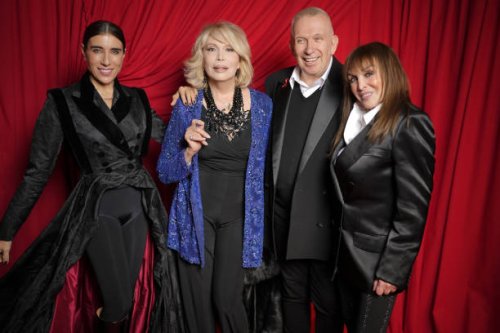 Blanca Li, Amanda Lear, Jean Paul Gaultier and Babeth Djian at Diner de la Mode as part of Paris Couture Fashion Week held at Palais de Tokyo on...