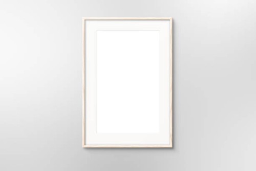blank wooden picture frame thin with matting - home decoration stock pictures, royalty-free photos & images