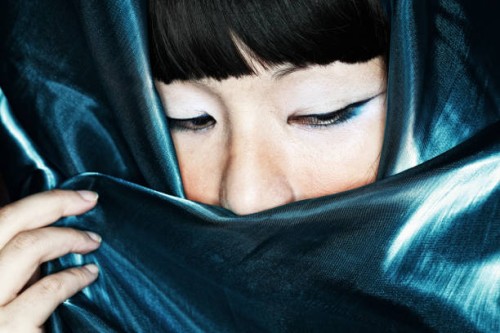 blue silk cloth lifting woman - fashion stock pictures, royalty-free photos & images