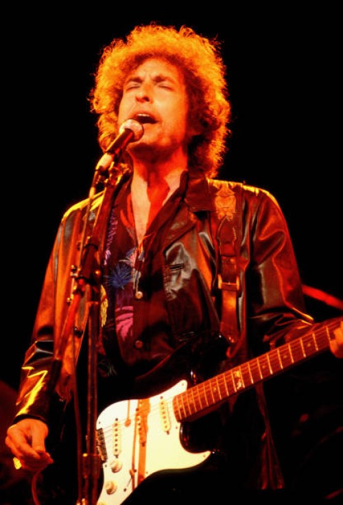 Bob Dylan during Bob Dylan in Concert - June 10, 1981 at Poplar Creek Music Theater in Chicago, Illinois, United States.