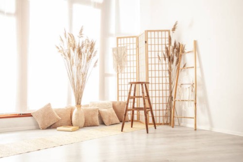 boho interior design - home decoration stock pictures, royalty-free photos & images