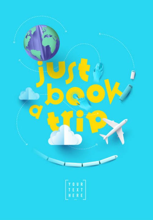 book a trip - travel stock illustrations