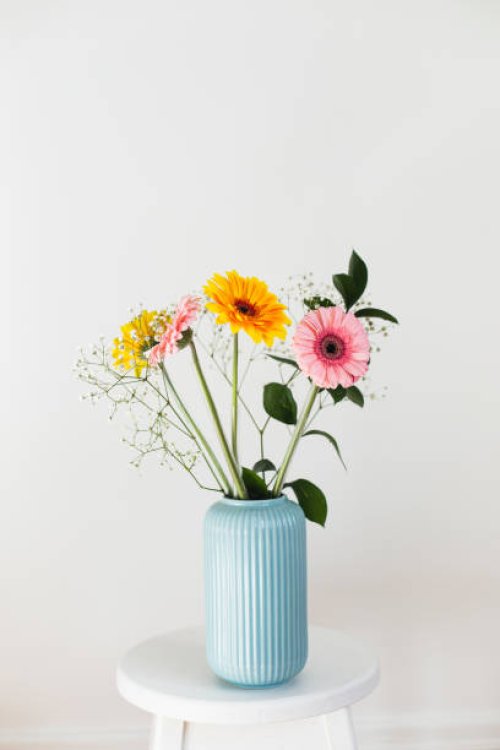 bouquet of gerbera's daisy - home decoration stock pictures, royalty-free photos & images