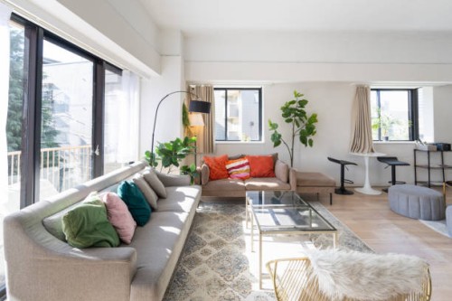 bright living room - home decoration stock pictures, royalty-free photos & images