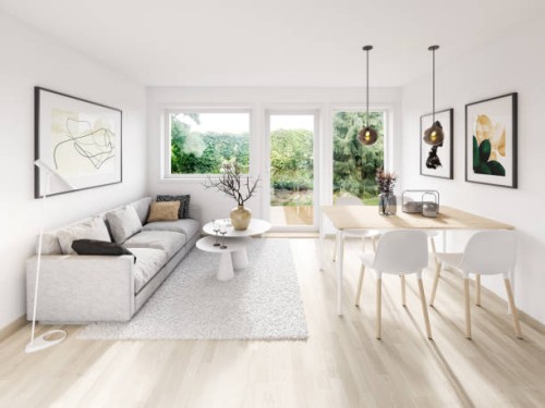 bright modern interior - home decoration stock pictures, royalty-free photos & images