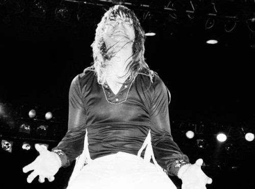 British Heavy Metal vocalist Ozzy Osbourne performs onstage, during the 'Blizzard of Oz' tour, at Nassau Coliseum , Uniondale, New York, August 14,...