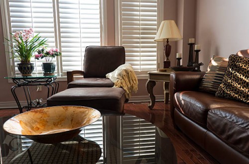 brown leather furniture - home decoration stock pictures, royalty-free photos & images