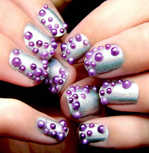 bubbles nail art - nails art stock pictures, royalty-free photos & images